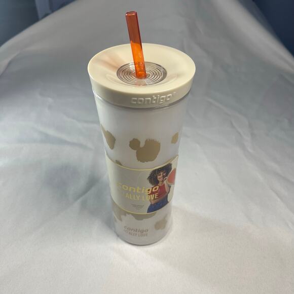 Contigo x Alley Love Shake & Go Tumbler, Autoclose blender bottle-Cream NWT - Picture 2 of 6